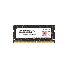 v-color Hynix IC ノートPC用メモリ DDR4 3200MHz PC4-25600 16GB (16GB×1枚) SO-DIMM 1Gx8 1.2V CL22 TN416G32D822