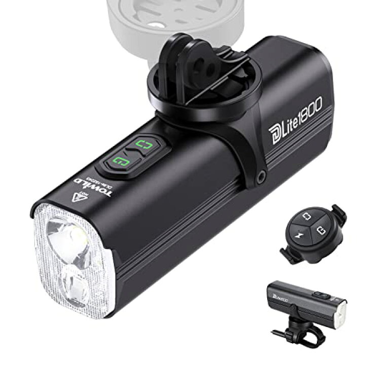 楽天市場】TOWILD DLite1800 自転車 ライト USB TYPE-C充電式 大容量 