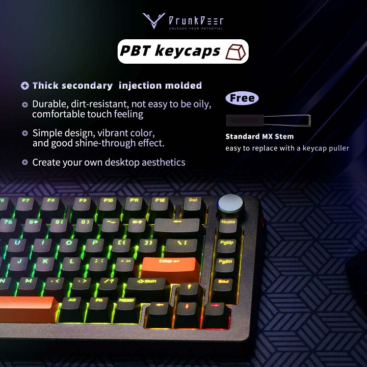 楽天市場】DrunkDeer A75 Pro 磁気スイッチキーボード ラピッド 