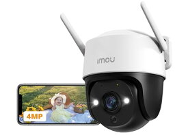 【400万画素・360°夜間カラー撮影】Imou 防犯カメラ 屋外 PTZ無線監視カメラ 30M遠距離暗視 サイレン/発光威嚇 動き検知 人体検知 自動追跡 IP66防塵防水 常時録画 双方向音声通話 iOS/Androidスマホ通知 Wi-Fi 2.4G