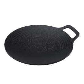 JHQ 鉄板マルチグリドル 正規品 直火専用（IH非対応）軽量 キッチン アウトドア兼用 フライパン グリドルパン（平型19cm, グレーミトン付, 収納ケース付）