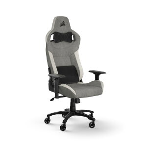 CORSAIR T-3 RUSH V2 Grey/White 2023�V���f�� �Q�[�~���O�`�F�A �I�t�B�X/�f�X�N�`�F�A �Q�[���p ���N���C�j���O �p�\�R���`�F�A PU���U�[ �������� �y�O���[/�z���C�g�zCF-9010058-WW