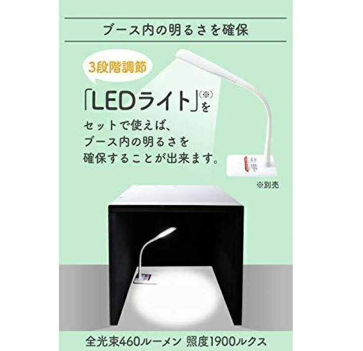 楽天市場】LEDライト付き 【改良版】 防音ボックス 「ボイスシャット 