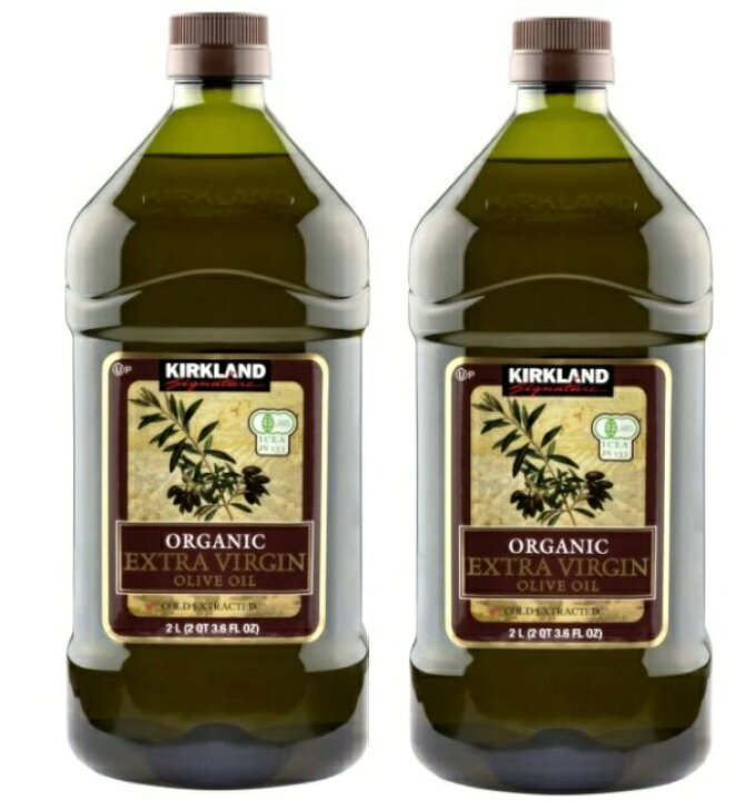 2本セット コストコ オーガニック カークランド KIRKLAND オーガニックエクストラバージン オリーブオイル 1832g×2本 全国一律送料無料 あす楽 消味期限 2024/11/3 生活良品本舗 2まで 1セットのみ オーガニック エキストラヴァージンオリーブオイル×4本