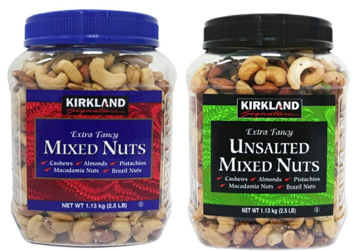 楽天市場 コストコ カークランドシグネチャ ミックスナッツ 1134g Kirkland カークランド 有塩と無塩のセット 各1個 全国一律送料無料 あす楽 生活良品本舗 楽天市場店