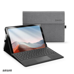 �y���������zMicrosoft Surface Pro 7+/ Pro 7 / Surface Pro 6 / Surface Pro 5 2017 / Surface Pro 4 �ɑΉ��P�[�X �\�ʓ����ی�J�o�[ �����p �X�^���h �y�� ���^ �y���z���_�[�t�� PU �X�}�[�g �J�o�[
