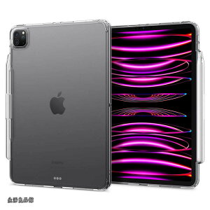 �y���������ziPad Pro 11 �P�[�X �N���A �X���� �ϏՌ� Apple Pencil�[�d ���[ ���� ���菝�h�~ �G�A�E�X�L�� �n�C�u���b�h ACS05937 (�N���X�^���E�N���A)