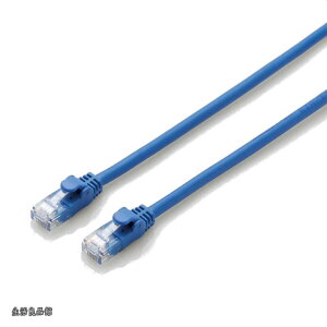�y���������zLAN�P�[�u�� CAT6A 50m �ܐ܂�h�~�R�l�N�^ ���炩 �u���[ LD-GPAYC/BU50