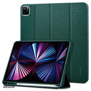 �y���������ziPad Pro 11�C���` �P�[�X (2022 2021 2020 2018)�p ��4/3/2/1/����Ή� �J�o�[ �X�^���h Apple Pencil���[ �ϏՌ� ���菝�h�~ �t�@�u���b�N �J�o�[ �Ռ� �z�� �A�[�o���t�B�b�g ACS01056 (�~�b�h�i