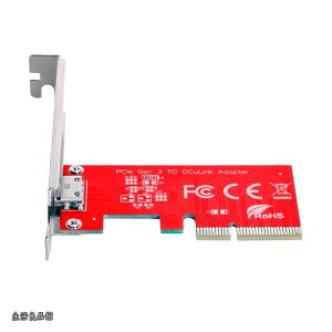 �y���������zPCI-E 3.0 Express 4.0 x4 - Oculink �O�� SFF-8612 SFF-8611 �z�X�g�A�_�v�^�[ �u���P�b�g�t�� PCIe SSD�p