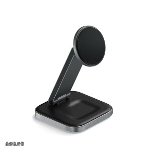 �y���������z2 in 1 ���C�����X�[�d�� Qi2 15W �f���A�����C�����X�[�d�X�^���h �}�O�l�b�g�� �܂肽���ݎ��g���x���[�d�X�e�[�V�����AiPhone 17�`12 �V���[�Y�AAirPods Pro 4/3/2 �Ή�