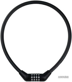 【送料無料】自転車 ワイヤーロック 4桁ダイヤル式 鍵 盗難防止 長さ650mm 太さ12mm 暗証番号変更可能 マットブラック 高耐久 簡単操作 軽量