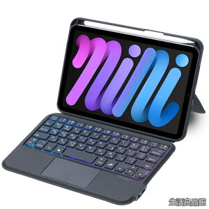 �y���������ziPad mini7(A17 Pro)/mini6�ɓK�p�L�[�{�[�h�t���P�[�X 8.3�C���`��p �����x�^�b�`�p�b�h�t�� 7�F�o�b�N���C�g ���C�����X Bluetooth �L�[�{�[�h�J�o�[ Apple pencil���[�\ Type-C�ڑ��}���[