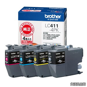 �y���������zLC411-4PK-E �Ή��^��:DCP-J926N�AMFC-J904N�AMFC-J739DN�AMFC-J939DN �� + �u���U�[�H�� �y�u���U�[�����z�C���N�J�[�g���b�W�u���b�N LC411BK �Ή��^��:DCP-J926N�AMFC-J904N�AMFC-J739DN�AMFC-J939DN�� ��