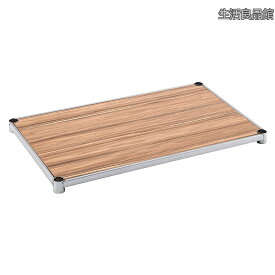 【送料無料】ルミナス ラック スチールラックパーツ ウッドシェルフ 木製棚板 ポール径25mm 幅76×奥行46cm LWS7645VNA スリーブ無し 棚板のみ スチールフレーム 木目調天板 耐荷重80kg 業務用 頑丈 幅75 奥行45モデル