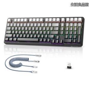 �y���������zATTACK SHARK X98 �Q�[�~���O�L�[�{�[�h ���� ���J�j�J���L�[�{�[�h���C�����X bluetooth�L�[�{�[�h 102�L�[ 3���[�h�ڑ� Bluetooth/2.4G/�L�� �J�X�^�����j�A�u���[�x���[�� �M�����\ RGB
