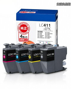 �y���������z�����i �u���U�[ �C���N�J�[�g���b�W LC411-4PK �u���b�N �V�A�� �}�[���^ �C�G���[ 4�F�p�b�N �Ή��^�ԁFDCP-J926N�AMFC-J904N�AMFC-J739DN�AMFC-J939DN �� �v�����^�[