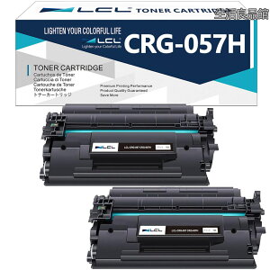 �y���������zLCL Canon�p �L���m���p 057H CRG-057H 3009C003 3010C003 �݊��g�i�[�J�[�g���b�W (2�p�b�N �u���b�N) �Ή��@��F�L���m�� CANON LBP224 LBP221 MF457dw MF447dw