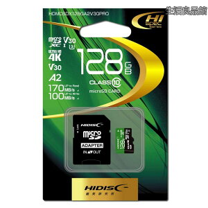 �y���������zHIDISC ������ R170�V���[�Y microSDXC�J�[�h 128GB CLASS10 UHS-I Speed class3 A2�Ή� �������[�J�[�h