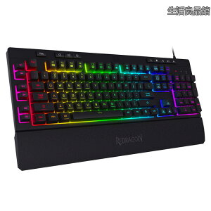 �y���������zRedragon K512 �V�o RGB �o�b�N���C�g�����u���� �Q�[���L�[�{�[�h �}���`���f�B�A�L�[�t�� �É����J�j�J���t�B�[�����O�L�[�{�[�h 6�̗\���I���{�[�h�}�N���L�[
