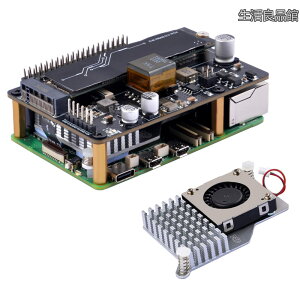 �y���������zGeeekPi P33 M.2 NVME M-Key PoE+ �n�b�g�ARaspberry Pi 5�p�A����Raspberry Pi 5�A�N�e�B�u�N�[���[�t���AM.2 NVMe SSD 2230 2242 2260 2280���T�|�[�g