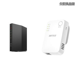 �y���������z�y�Z�b�g�����z �o�b�t�@���[ WiFi ���[�^�[ ���� LAN Wi-Fi 6 11ax AX3000 2 401+573Mbps �u���b�N WSR-3000AX4P/NBK + WiFi ����LAN