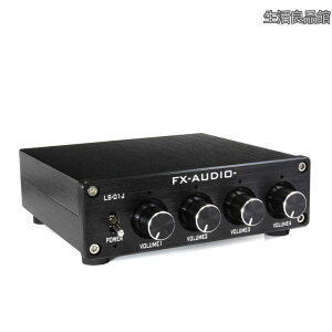 �y���������zFX-AUDIO- LS-01J [�u���b�N] 4ch���C���X�v���b�^�[ �� �v���A���v RCA�o�͂�4���z