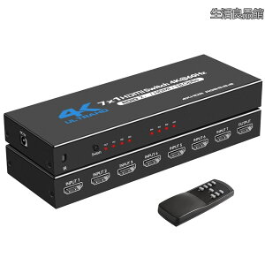 �y���������zHDMI �ؑ֊� 4K@60Hz HDMI�Z���N�^�[ 7����1�o�� �n�u HDM I 2.0b�Ή� �ؑ֊� HDCP2.2 HDR10 3D 18Gbps�����R���t�� �����E�蓮�ؑ։\