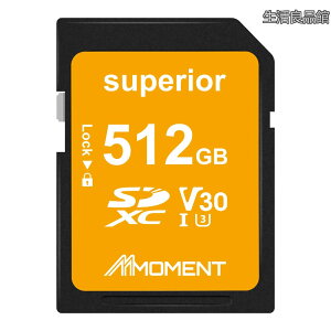 �y���������zMMOMENT SD�J�[�h 512GB �������[�J�[�h 4K����Ή� / �f�W�^���J����/��჌�t / V30 / Class10 / UHS-I / U3�y�ő�Ǎ�95MB/s�z