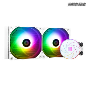 �y���������zAQUA ELITE 240 WHITE ARGB CPU�t��N�[���[�ACPU��p��T�C�Y240�A120mm PWM�t�@���AS-FDB�x�A�����O�AAMD/AM4/AM5�AIntel