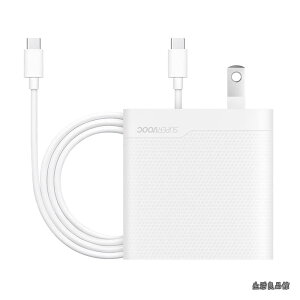 �y���������zSUPERVOOC 67W �f���A���|�[�g�}���[�d�A�_�v�^�[�iType-C to Type-C�P�[�u���t���j
