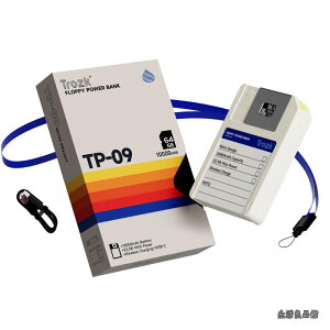 �y���������zTrozk���o�C���o�b�e���[ TP09U ���g�� �t���b�s�[�^ 10000mAh 64GB�X�g���[�W 2in1 �}���[�d �}�O�l�b�g�� ���C�����X 15W �L�� PD22.5W USB3.2Gen1 TypeC ���o�� iPhone/Android�Ή� �f�U�C�� ���s