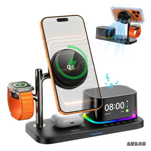 �y���������z�z25W Magsafe �z���_�[ �����͎��� ���萫���� �����Ȃ� �t�@���t�� LED���C�g�g�уz���_�[ iphone 12-17/airpods/watch�V���[�Y�Ή� (���F)