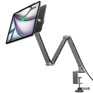 �y���������zLULULOOK ���C���C�����X�[�d�X�^���h for iPad Pro 11�C���` Gen1-4 / Air 11�C���` M4/M3/M2 / Air 10.9�C���` Gen4-5�A�܂肽���݃A���~�A�[���t���f�X�N�p���b�N�X�e�f�BiPad�X�^���h�A2m�P�[