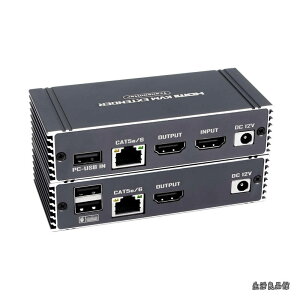 �y���������z60Hz 65M HDMI KVM�G�N�X�e���_�[�AUSB KVM�R���g���[���Ή�HDMI�G�N�X�e���_�[�iRJ45�ڑ��ACat5e/Cat6�P�[�u���g�p��65M�Ή��APOC�@�\���ځA���[�v�T�|�[�g�Ή��jUSB�L�[�{�[�h�E�}�E�X��