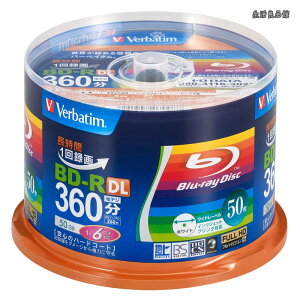�y���������zVerbatim �o�[�x�C�^�� 1��^��p �u���[���C�f�B�X�N BD-R 50GB 50�� �z���C�g�v�����^�u�� �Ж�2�w 1-6�{�� VBR260RP50SV1