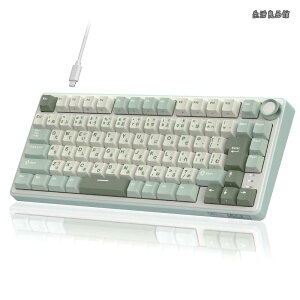 �y���������zROYAL KLUDGE R75 ���J�j�J���L�[�{�[�h �L���b���{��z��b�{�����[���m�u���ځb�Q�[�~���O�L�[�{�[�h 75%�J�X�^���b�K�X�P�b�g�}�E���g�\��?RGB�o�b�N���C�g?�\�t�g�E�F�A�Ή��bC