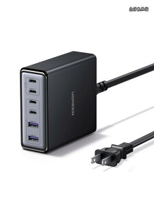 �y���������z100W GaN ���}���[�d�� (4*USB-C+2*USB-A) �R���p�N�g�yPSE�Z�p��K��/PD3.0/QC4.0/PPS�Ή��z �����䓯���[�d iPhone17/16/15/14/13/Xperia/Pixel Pro/iPad/�m�[�gPC MacBook Pro/Air�ȂǂɑΉ�