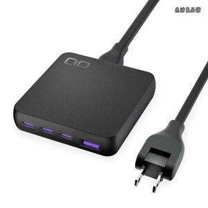 �y���������zNovaPort SLIM QUAD for DESK 67W 4�|�[�g USB-C×3 USB-A×1 �����^ �}���[�d�� PD 65W [���E�ŏ��� CIO�Ǝ��Z�p NovaIntelligence NovaSafety2.0 ����] �d���P�[�u�� 1.5m Macbook iPhone 17/Air/16/15 Android Galaxy iPad 