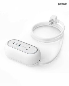 �y���������z615 USB Power Strip (GaNPrime 65W)�i�d���^�b�v AC������ 2�� USB-C 2�|�[�g USB-A 1�|�[�g �����R�[�h 0.9m�j�yPSE�Z�p��K��/USB Power Delivery�Ή��z iPhone iPad Pro MacBook Pro Android �e�� ���̑��@��