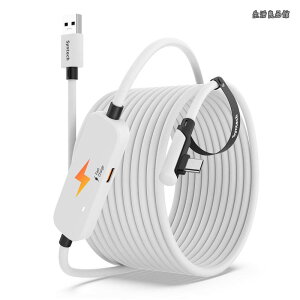 �y���������z�����N�P�[�u�� 6M �[�d�t���AMeta Quest 3S/Quest 3/Quest 2/Pico 4 �ɑΉ��A�ʂ̏[�d�|�[�g�t�� VR �����N�P�[�u���AUSB 3.0 ���� Type C �R�[�h ���C�g PC/SteamVR �p