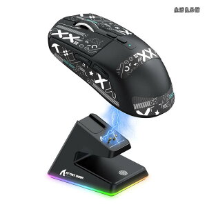 �y���������zSHARK X6 ���y�ʃQ�[�~���O�}�E�X 49g PAW3395�Z���T�[ ���C�����X �}�E�X 3���[�h�ڑ� 2.4Ghz/Bluetooth/Type-C 6���x��DPI�ؑ� 26000DPI 200���ԘA���g�p�\ �}�O�l�b�gRGB�[�d�X�^���h �u���b