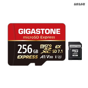 �y���������z2 ��p�݌v�zGIGASTONE microSD Express microSD�J�[�h 256GB SD7.1 �ǂݎ�葬�x/�������ݑ��x�ő� 880/650MB/s A1 V30 U3