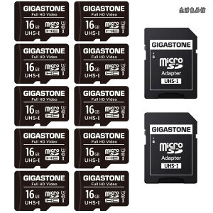 �y���������z�}�C�N��sd�J�[�h 16GB 10�Z�b�g microSDHC U1 C10 85MB/s UHS-I �t��HD ���� SD�A�_�v�^�[2���t��