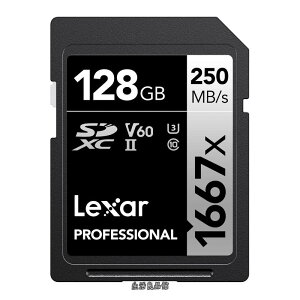�y���������zSDXC�J�[�h 64GB SILVER�V���[�Y 1667x UHS-II Class10 U3 V60 �ő�ǂݏo��250MB/s �ő发������120MB/s 10�N����ۏ� �������[�J�[�T�|�[�g128GB [���s�A���i]