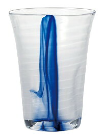 東洋佐々木ガラス ビールグラス 泡立ちぐらす コップ 藍流し 340ml （P-52013-F/B-302-1P）