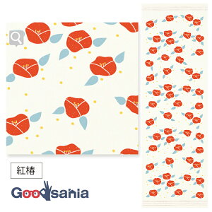 コンテックス フェイスタオル 布ごよみ 紅椿 アイボリー 約33×100cm 48131-012 ( タオル やわらかい 柔らかい 国産 手ぬぐい 軽い 風呂 スポーツ インテリア かわいい )