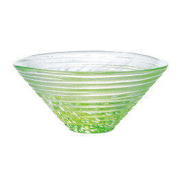 東洋佐々木ガラス デザートカップ 和がらす かき氷 緑
