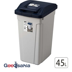 アスベル ゴミ箱 ふた付き ハンドル付分別ペール 45L 日本製 ブルー ( ごみ箱 大きめ 大きい 45リットル 45l 屋外 おしゃれ キッチン 台所 生ゴミ 生ごみ 業務用 )