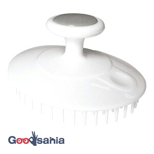 東和産業 リラケア シャンプーブラシ 日本製 ホワイト 約8×10×5cm 32322 ( シャンプーブラシ ブラシ 丸形 丸型 丸 頭皮 髪 ヘア 洗浄 風呂 お風呂 お風呂用 女性 男性 )